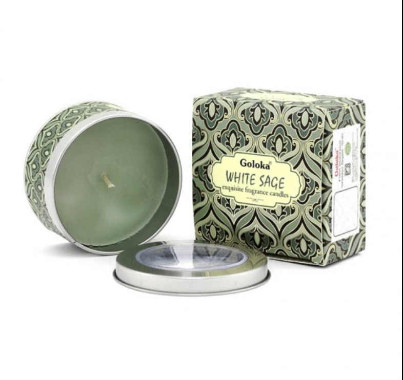 Vela Aromatica Goloka White Sage Salvia blanca1