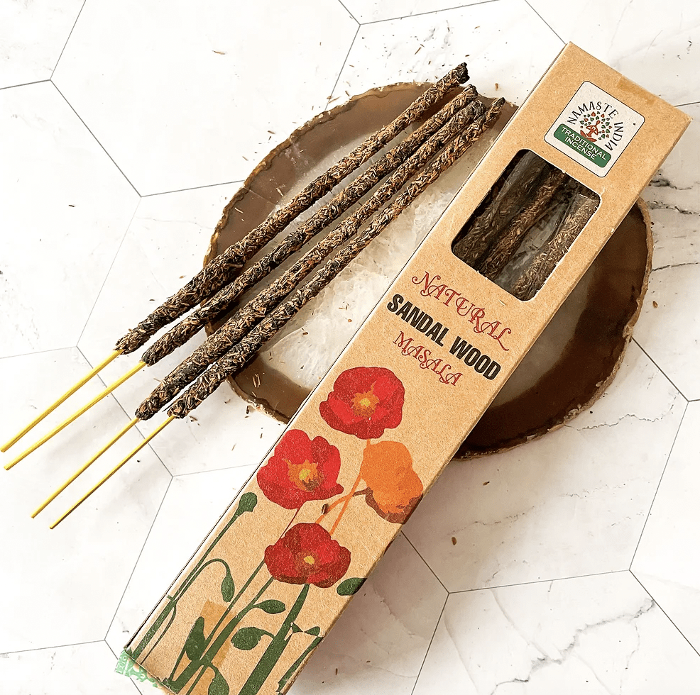 Incienso Natural Sandalwood Organico - Namaste India1