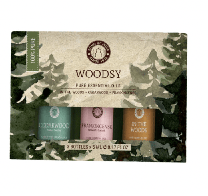 Sete Aceites esenciales WOODSY En El Bosque , Madera De Cedro, Incienso1