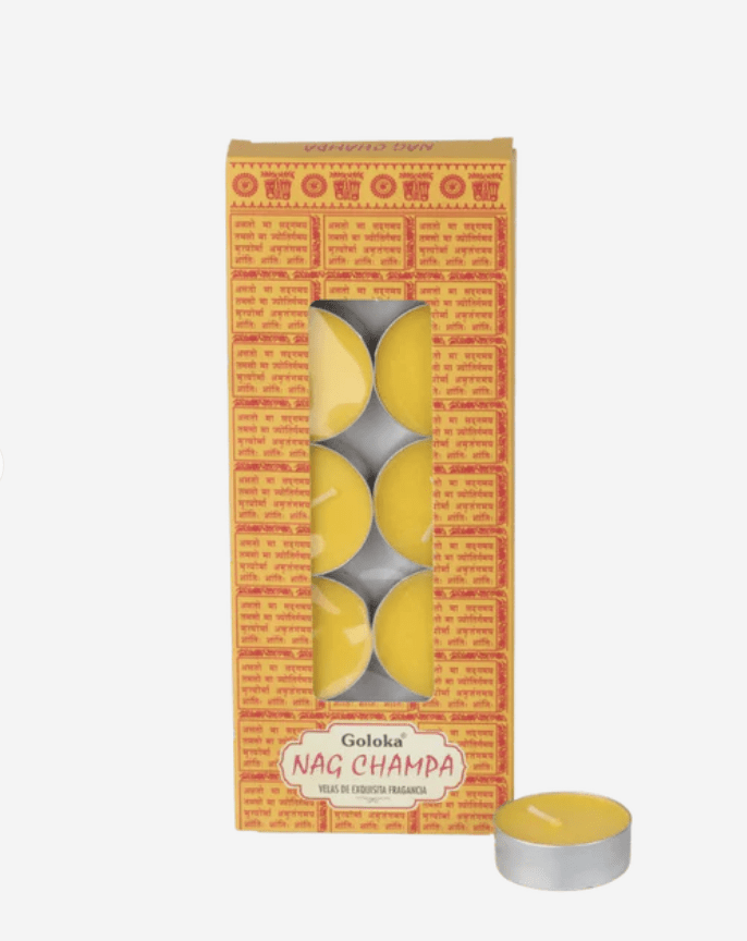 Vela Aromática Nag Champa Tealight - Goloka1