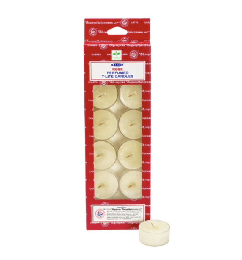 Vela Aromática Rosa Tealight - Satya1