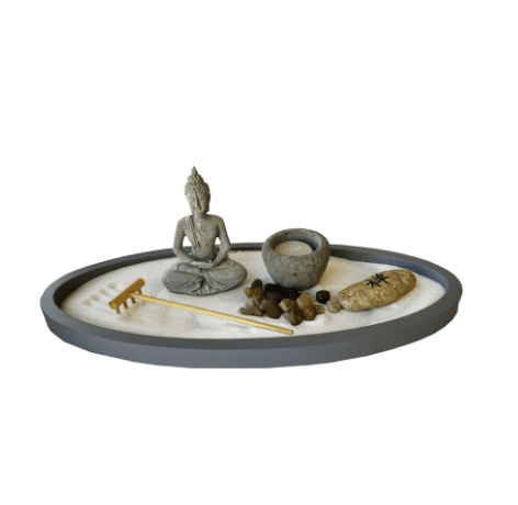 Jardin Zen Oval Buda Grey1
