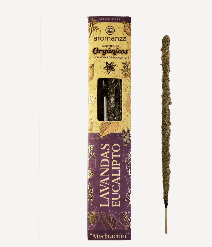 Sahumerio Organico Lavanda Eucalipto - Aromanza1
