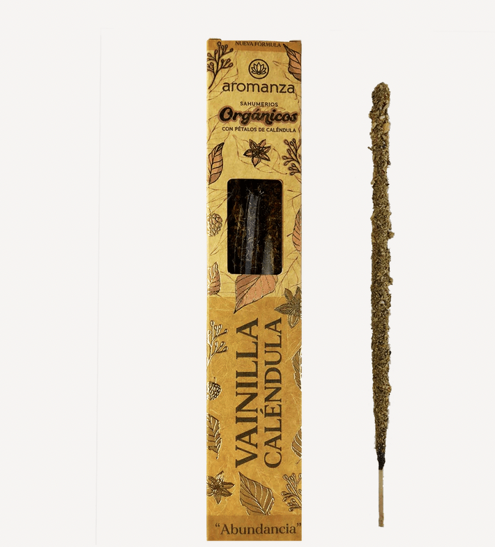Sahumerio Organico Vainilla Calendula - Aromanza1