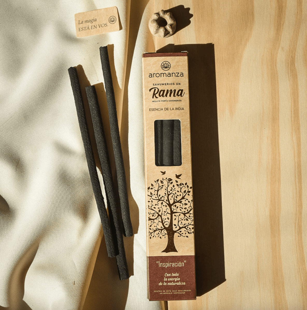 Sahumerio en Rama Esencia de la India - Aromanza1