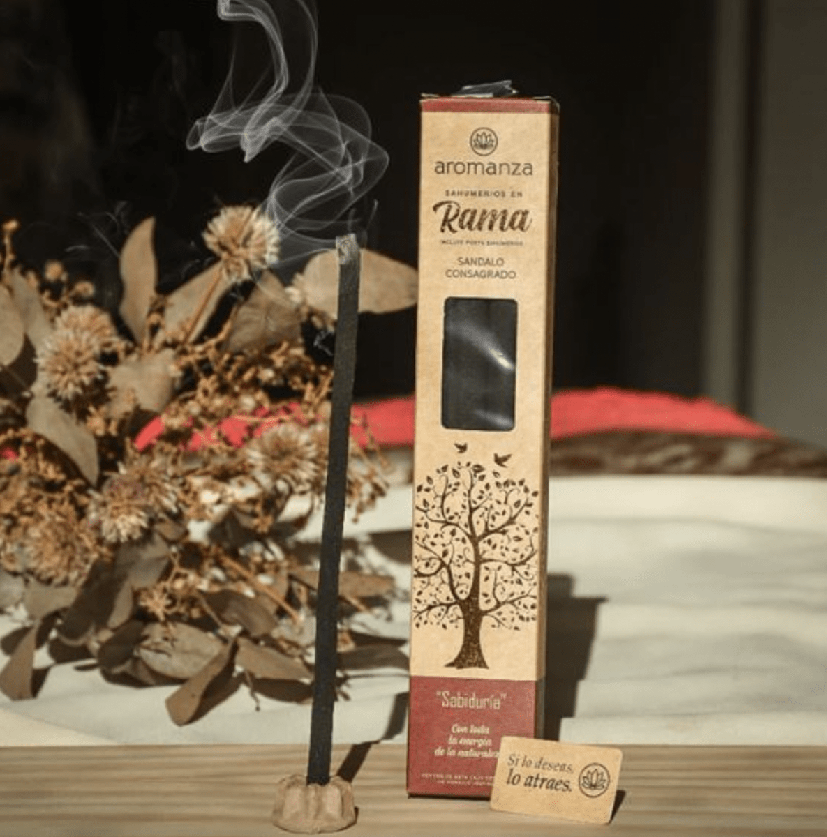 Sahumerio en Rama Sandalo Consagrado - Aromanza1