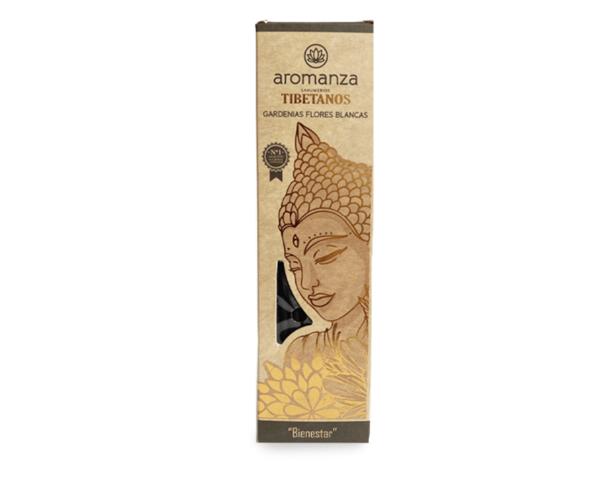 Sahumerio Tibetano Gardenia y Flores Blancas - Aromanza1