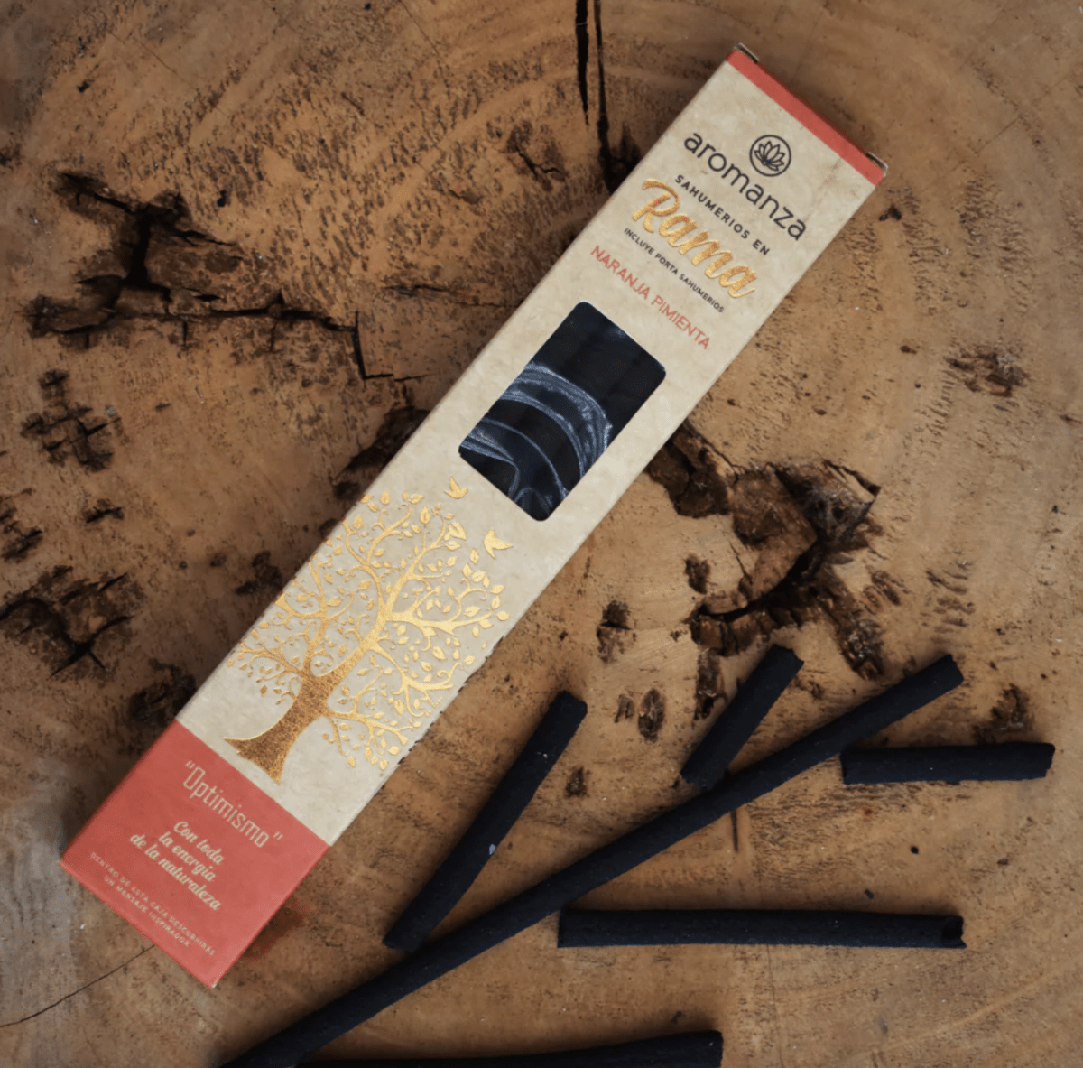 Sahumerio en Rama Naranja Pimienta - Aromanza1