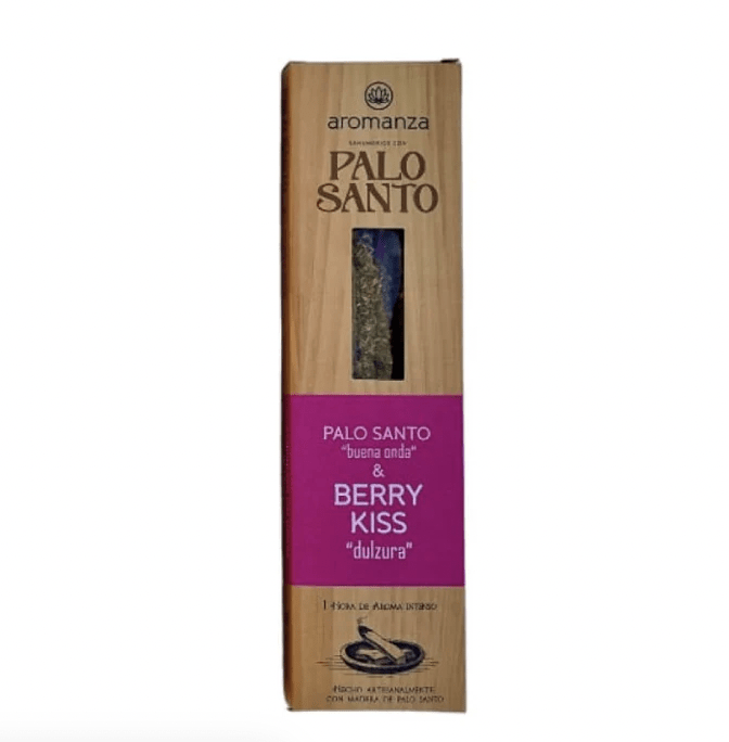 Sahumerio Palo Santo Buena Onda de Berry Kiss - Aromanza1