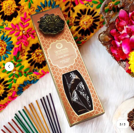 Incienso Ayurveda Salvia y Menta1
