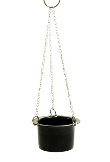 Sahumador Acero Negro Colgante Chico2