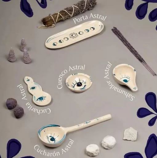 Kit Astral Esmaltado Para Sahumear - Sagrada Madre3