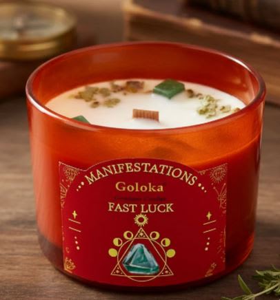 Vela Nag Champa con Jade Verde - Suerte Rápida3