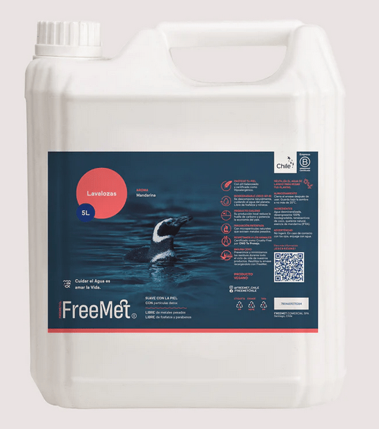 Lavaloza FreeMet 5 litros Aroma Mandarina1