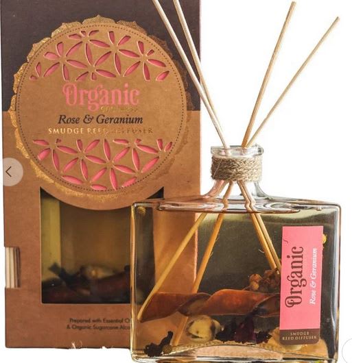 Difusor Mikado Organic Goodness Rosa y Geranio1