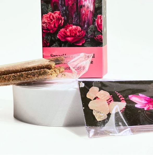 Incienso con Piedras de Cuarzo Rosa - Tribal Soul2