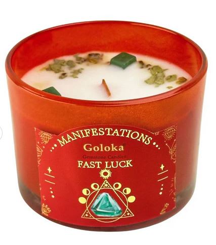 Vela Nag Champa con Jade Verde - Suerte Rápida2