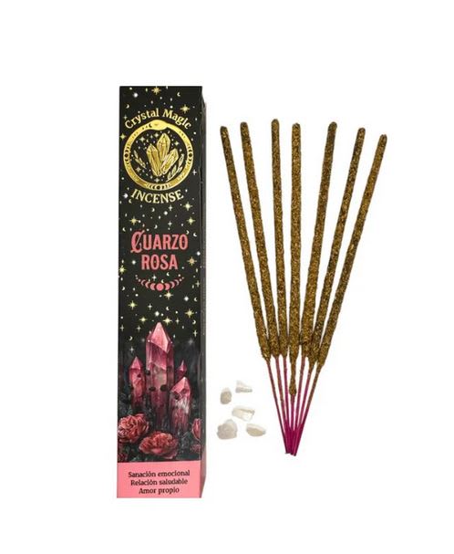 Incienso con Piedras de Cuarzo Rosa - Tribal Soul3