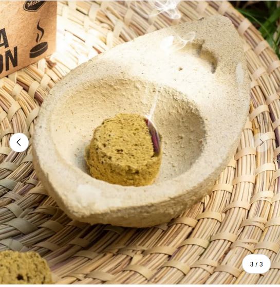 Sahumador de Cemento Hoja.2