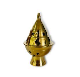 Porta Incienso y Quemador de Bronce Estrella1