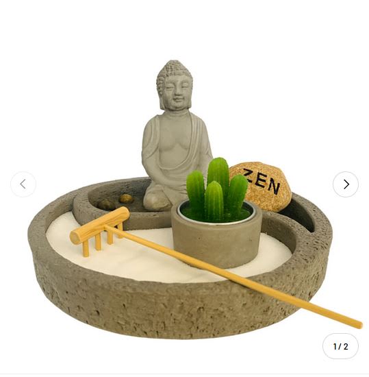 Jardin Zen Budda Ying Yang Piedra1