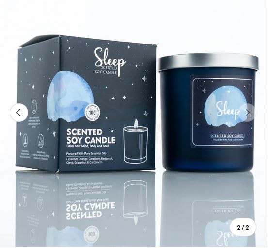 Vela de Soya Perfumada  - Sleep - Song of India2