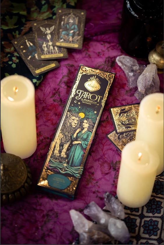Sahumerio Tarot De Marsella Vainilla - Olibano3