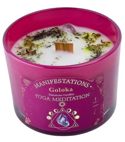 Vela Palo Santo con Amatista - Meditación Yoga2
