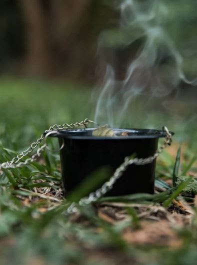 Sahumador Acero Negro Colgante Chico1