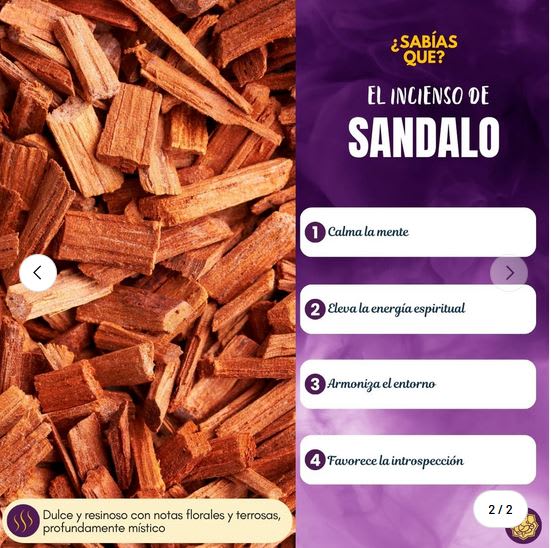 Incienso Candy Sticks Sandalo Azafrán2