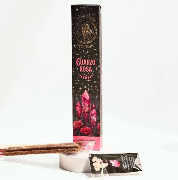 Incienso con Piedras de Cuarzo Rosa - Tribal Soul1