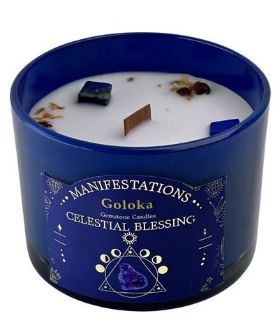 Vela Jazmín con Lapislázuli - Bendición Celestial3