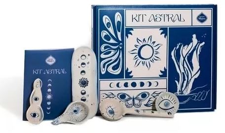 Kit Astral Esmaltado Para Sahumear - Sagrada Madre1