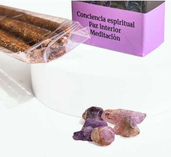 Incienso con Piedras de Amatista - Tribal Soul3