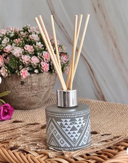 Difusor de Varilla Boho Salvia Blanca con Piedra Cuarzo Cristal2