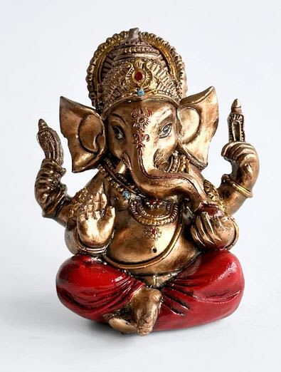 Ganesh Red&Gold1