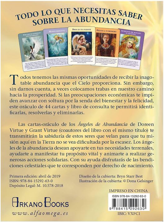 Ángeles de abundancia. Cartas oráculo: Libro y 44 cartas2
