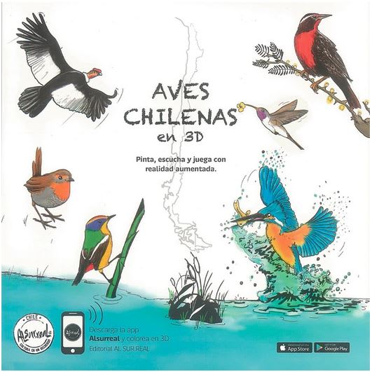Aves Chilenas en 3D - Pintan Escucha y juega con realidad aumentada.1