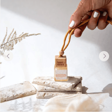 Difusores Colgantes de Auto - Aqui&Ahora - PROSPERIDAD Bambú & Geranios.2