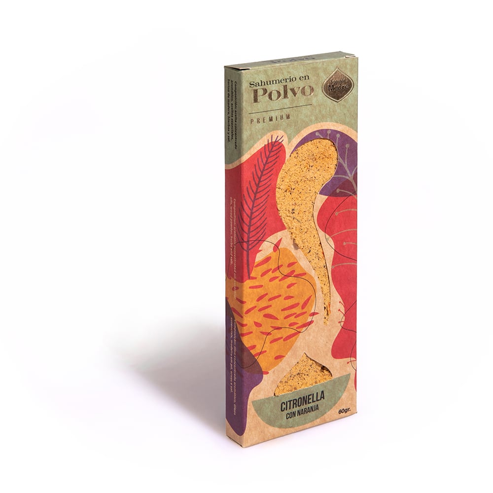 Sahumerio en Polvo Citronella Naranja - Sagrada Madre1