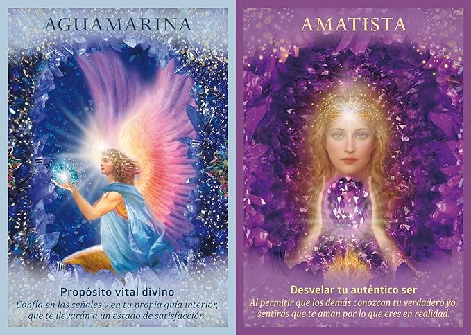 Cristales y ángeles: Libro guía y 44 cartas oráculo3