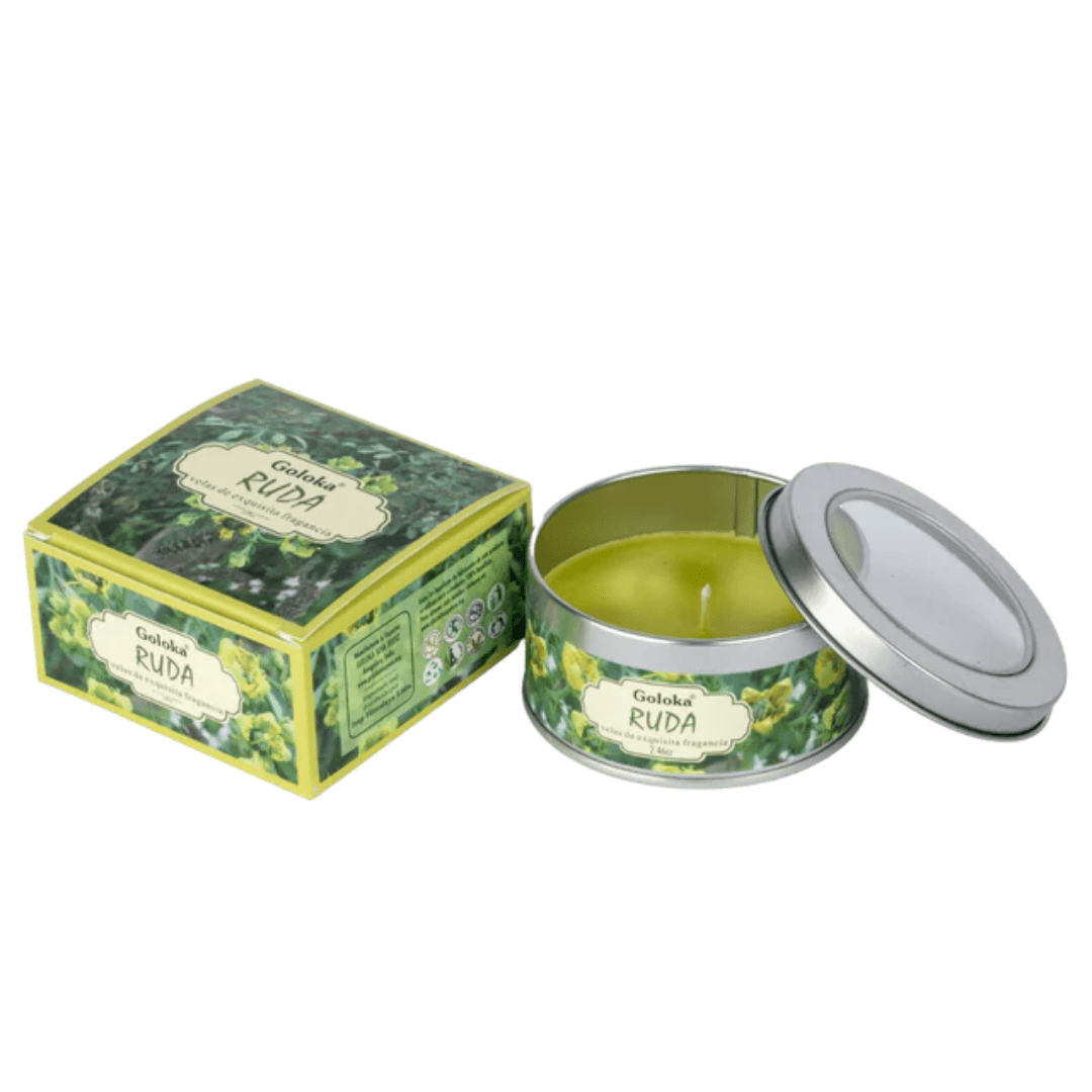 Vela Aromática Ruda - Goloka lata1