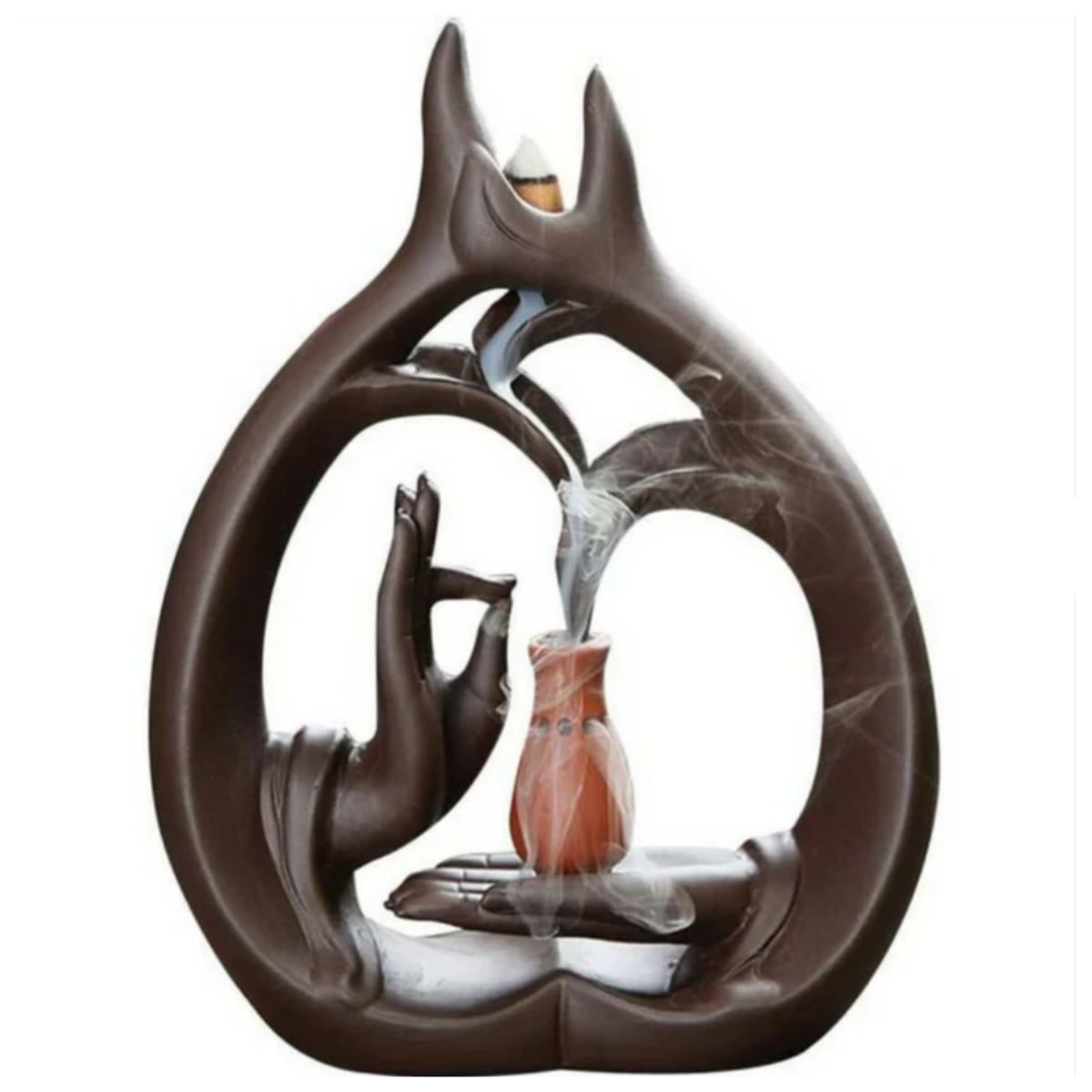 Porta Incienso Cascada Wisdom Hand + 10 inciensos especiales1