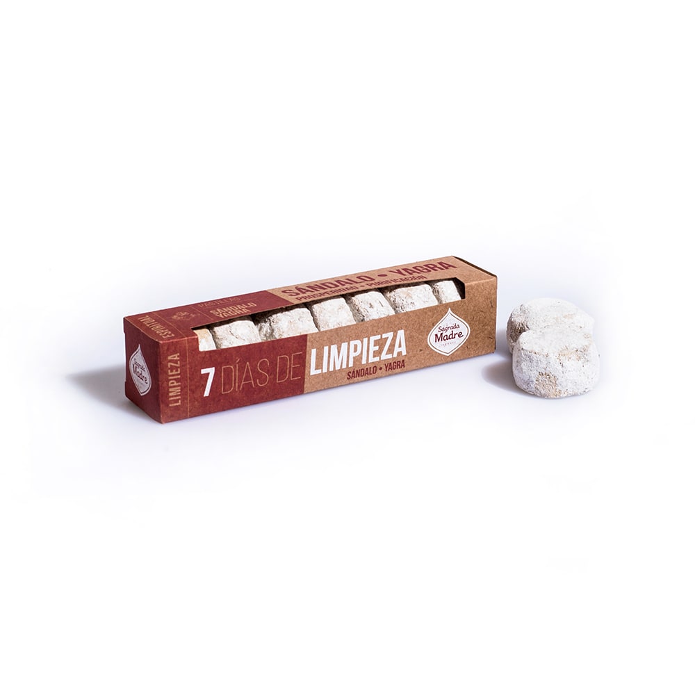 Pastillas 7 Dias de Limpieza Sandalo y Yagra - Sagrada Madre1