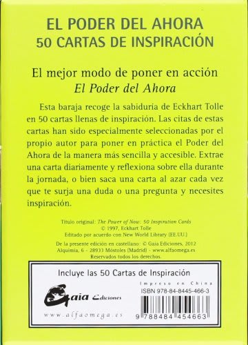 El poder del ahora: 50 cartas de inspiración2
