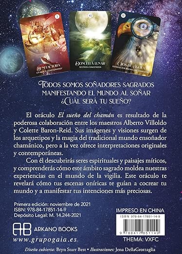 El sueño del chamán, oráculo: Libro guía y 64 cartas2