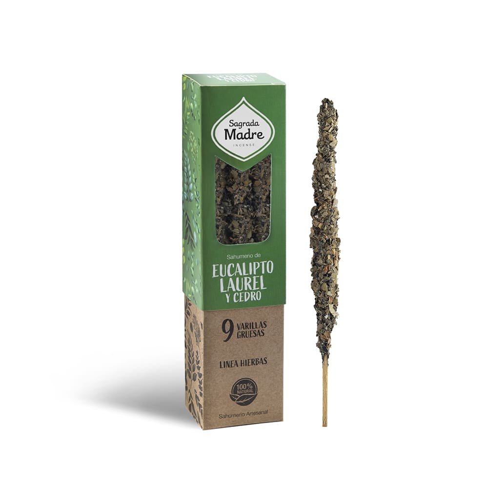 Sahumerio Eucalipto Laurel & Cedro - Sagrada Madre1