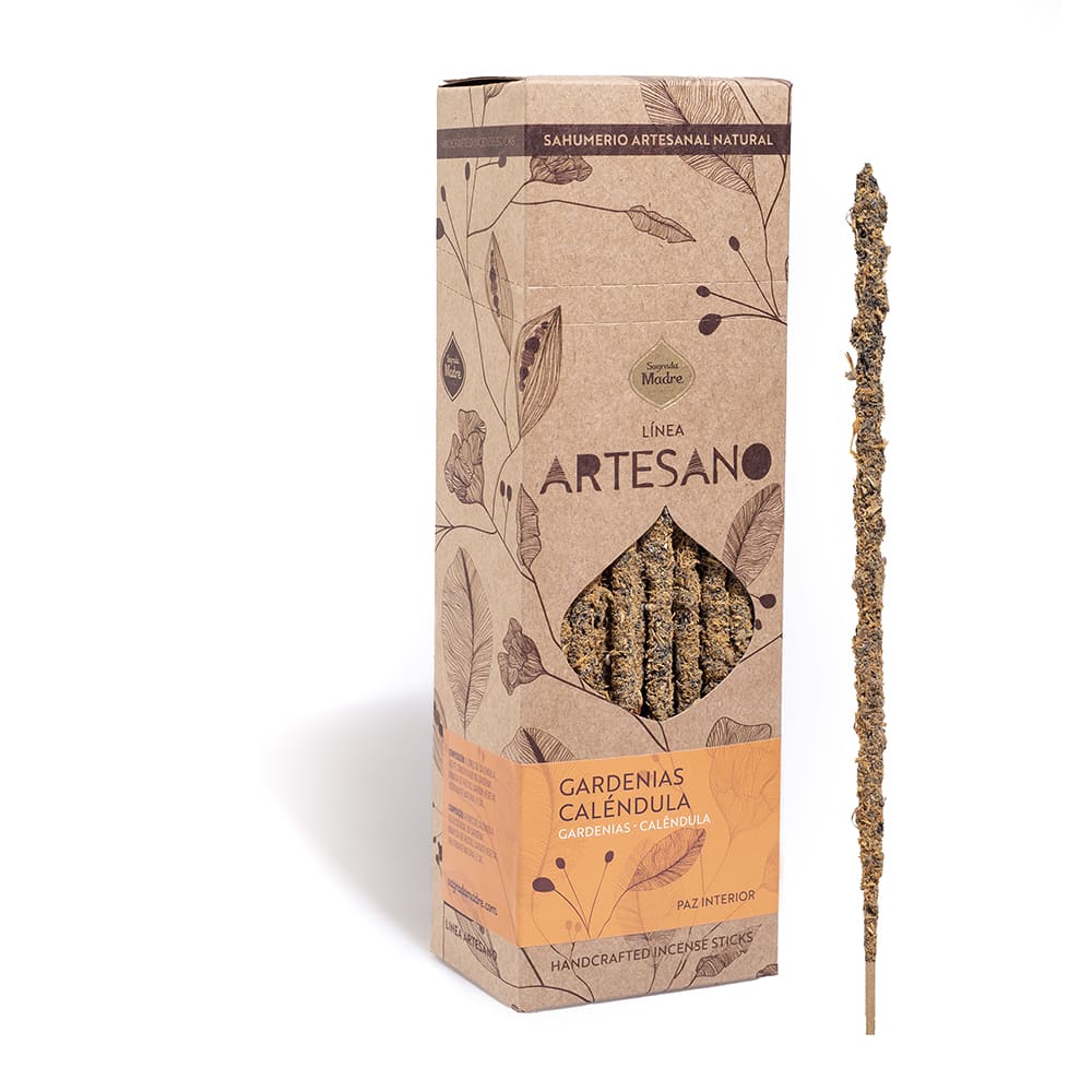Sahumerio Artesano Gardenias y Calendula - Sagrada Madre1