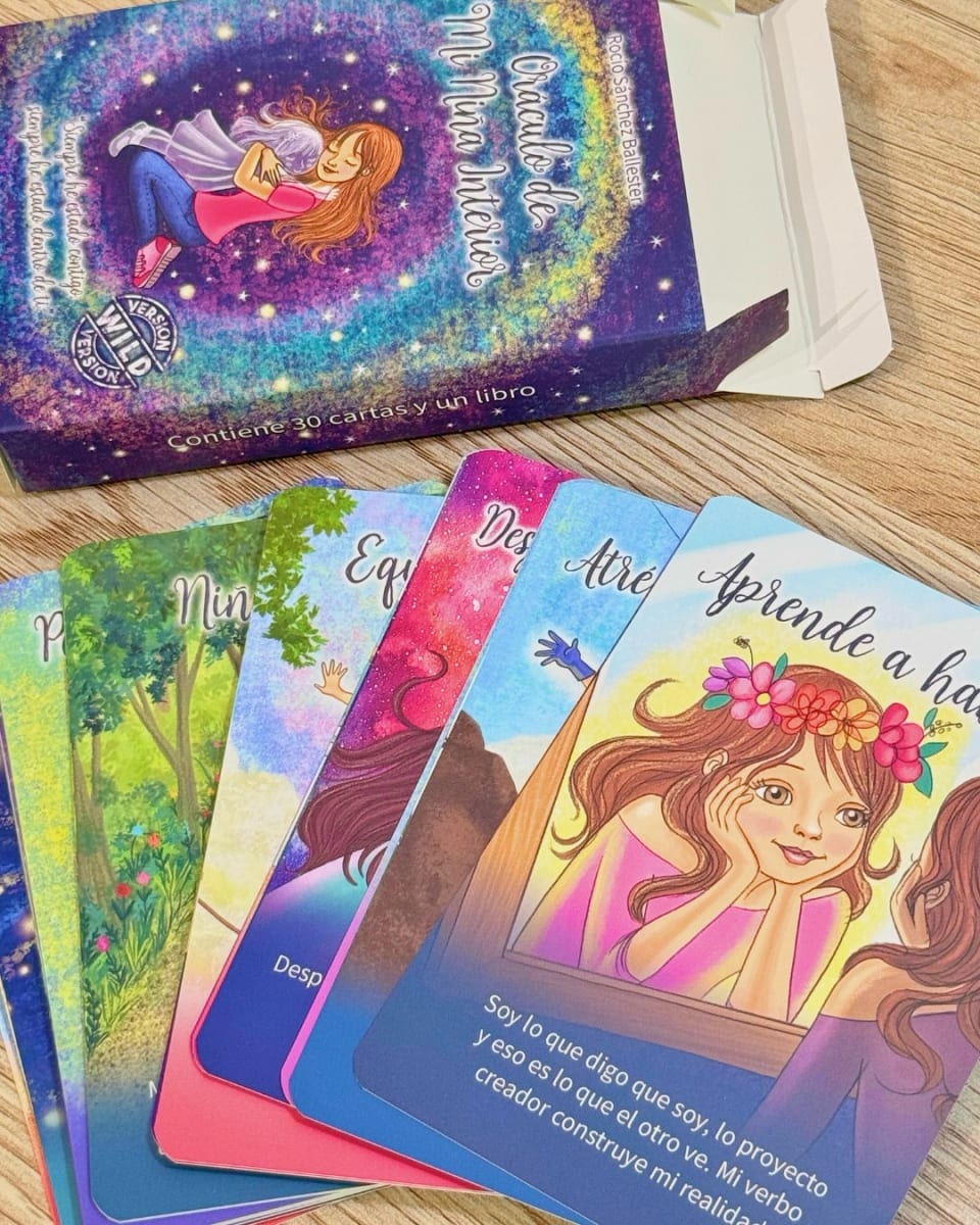 Oráculo de Mi Niña Interior - Rocio Sánchez Ballester (Autora) - Cartas y Libro2