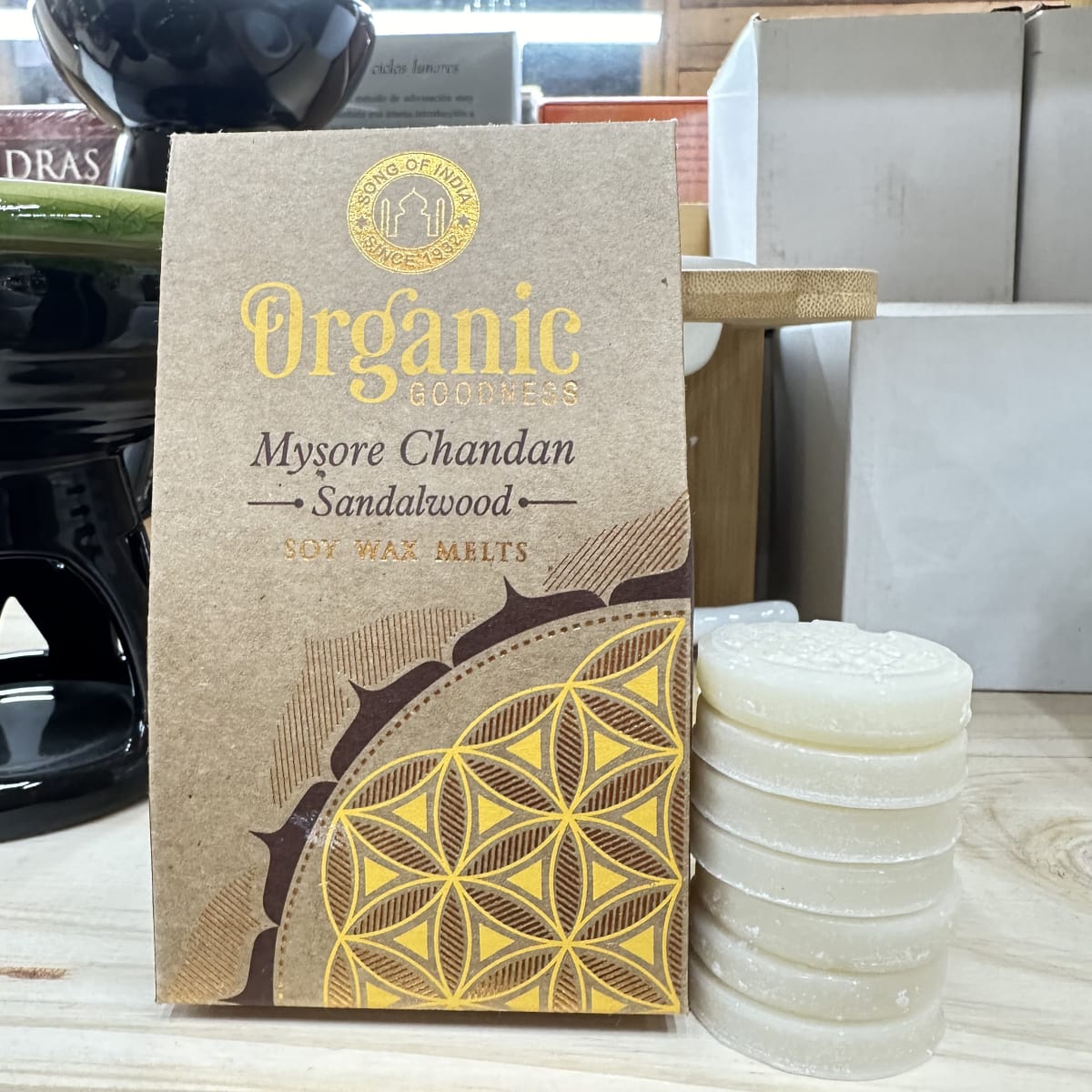 Cera de Soya Aromática Sandalwood - Song of India 7 unidades1